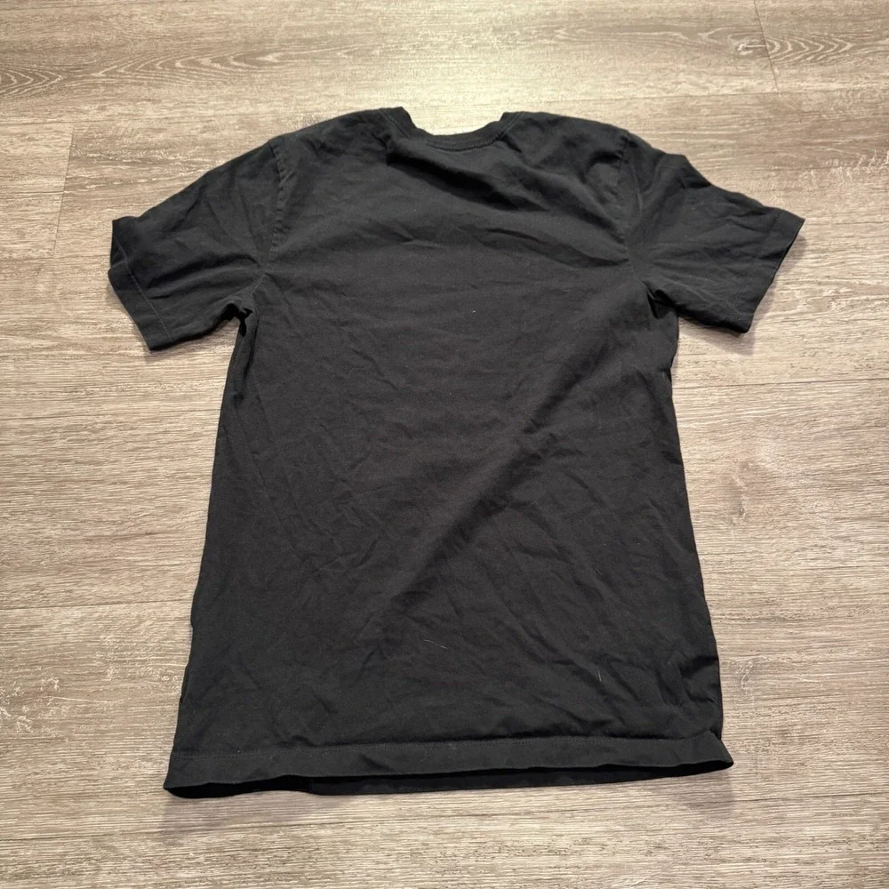 Nike Shirt Mens Small Black Team Sports Basketball Swoosh Graphic Print‎ Logo